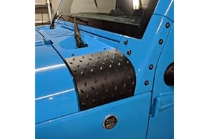 KMFCDAE Cowl Body Armor Outer Cowling Cover Corner Guards for Jeep Wrangler JK JKU 2007-2018 Exterior Accessories (1 Pair)