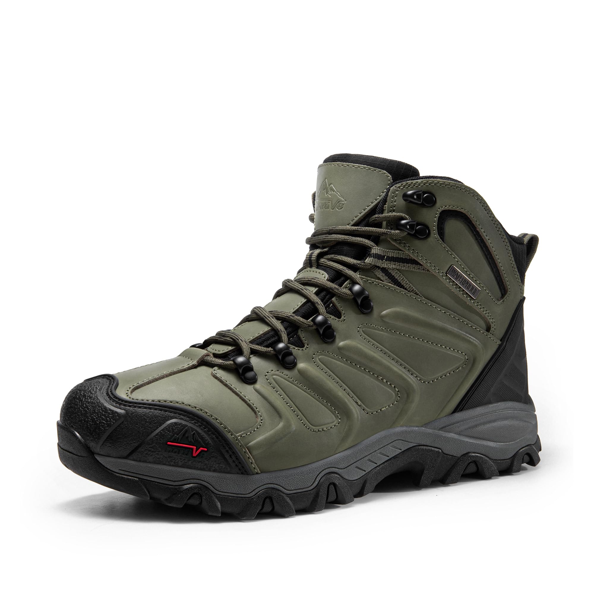 NORTIV 8 Men's Ankle High Waterproof Hiking Boots
