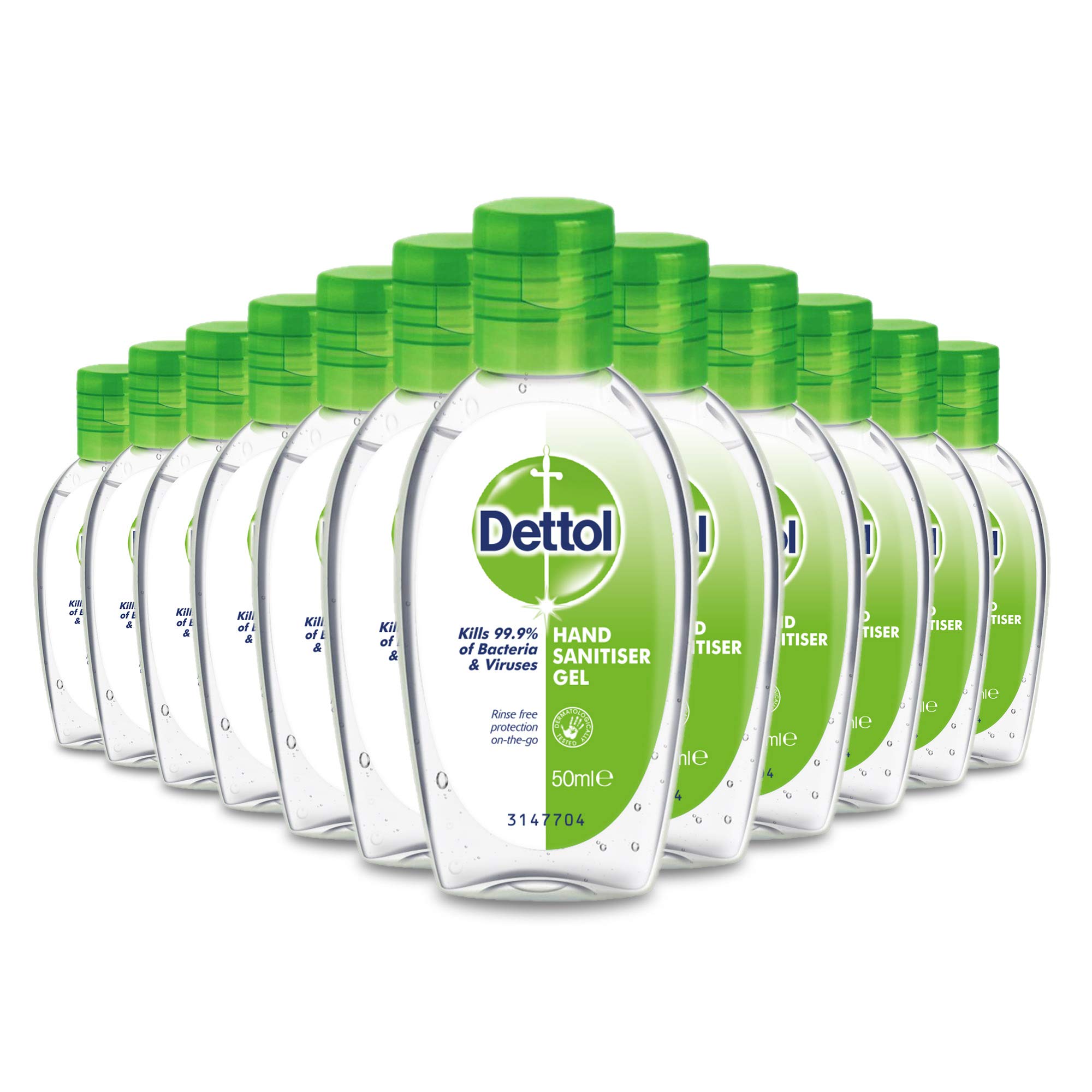 Dettol - Hand Sanitiser Gel - 50ml (Anti-bacterial 12 Pack)