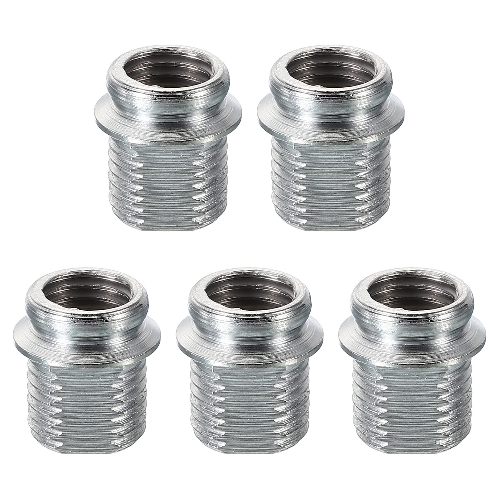 PATIKIL Thread Reducing Nut, 5 Pack M10 Male to M8 Fine Thread Female Gooseneck Hose Adapter Bracket Conversion Nut for Microphone Gooseneck Hose