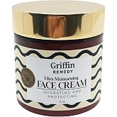 Griffin Remedy Ultra Moisturizing Face Cream &ndash; Hydrating Facial Moisturizer for All Skin Types with Aloe Vera, Rosehip Oil &amp; White Tea, Day &amp; Night Vegan Face Cream, 4 oz