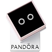Amazon.com: PANDORA Open Heart Stud Earrings - Great Gift