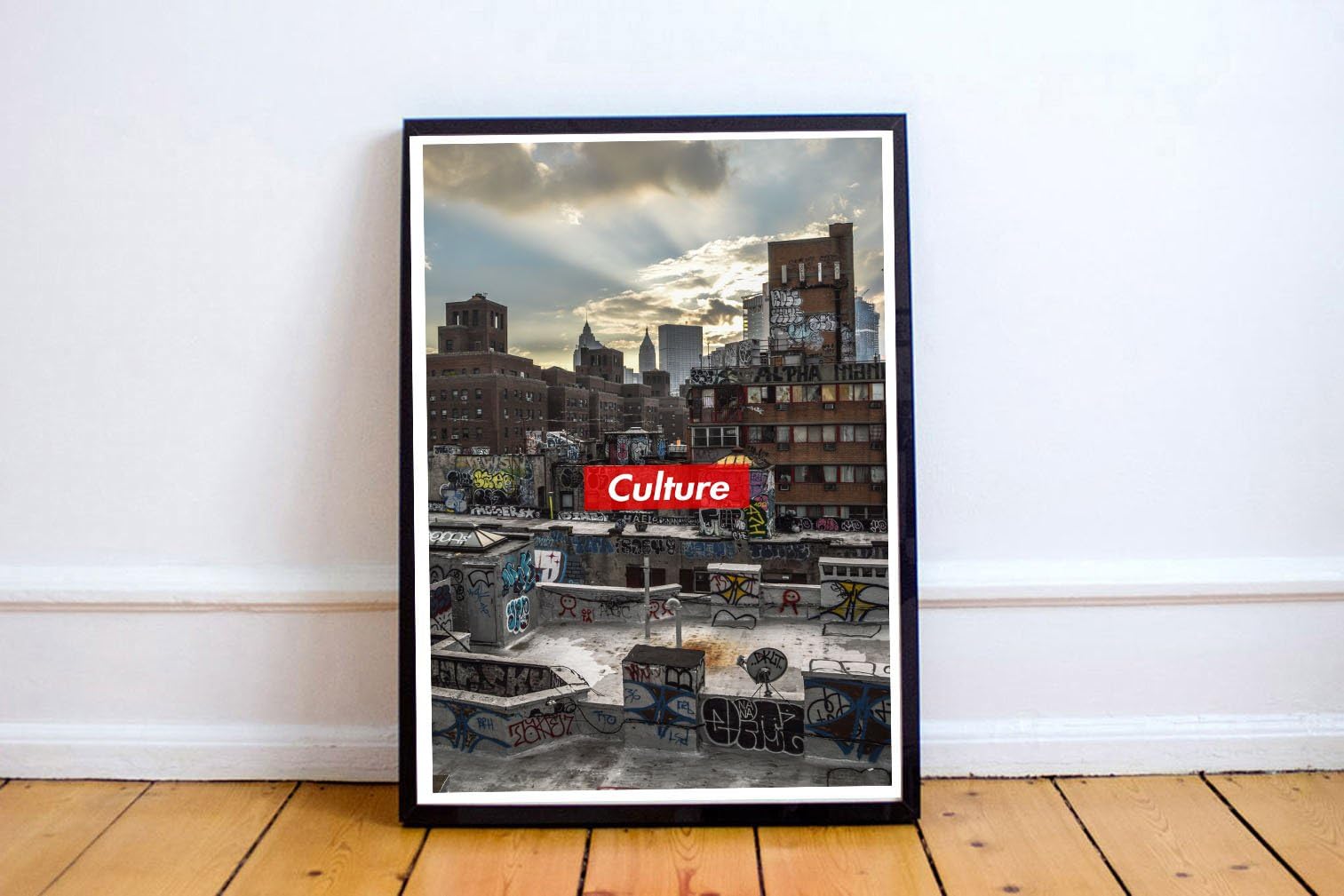 Culture Box Logo Paint City Hype Poster Urban Art Trendy Home/Office Wall Print Digital Posters (Frame NOT Included) (12x18)