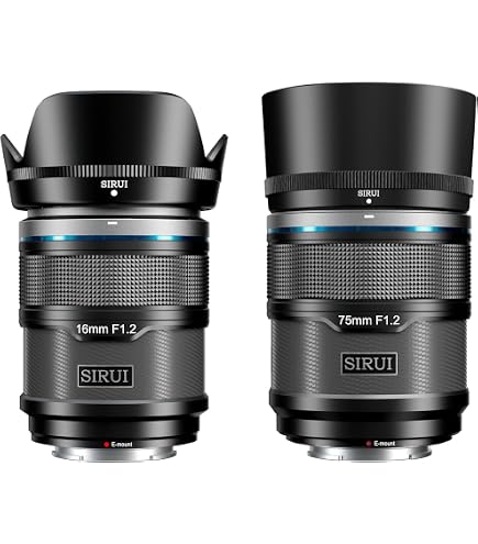 Amazon.com : SIRUI Night Walker T1.2 S35 16mm & 75mm Cine Lens Set