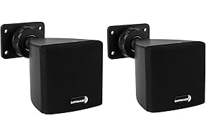 Dayton Audio SAT3B 3" Cube Speaker Pair (Black)