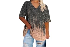 Plus Size Tops for Women Short Sleeve T Shirt L XL 2X,3X,4X,5X Caual Loose Fit Womens Summer T Shirts Blouses
