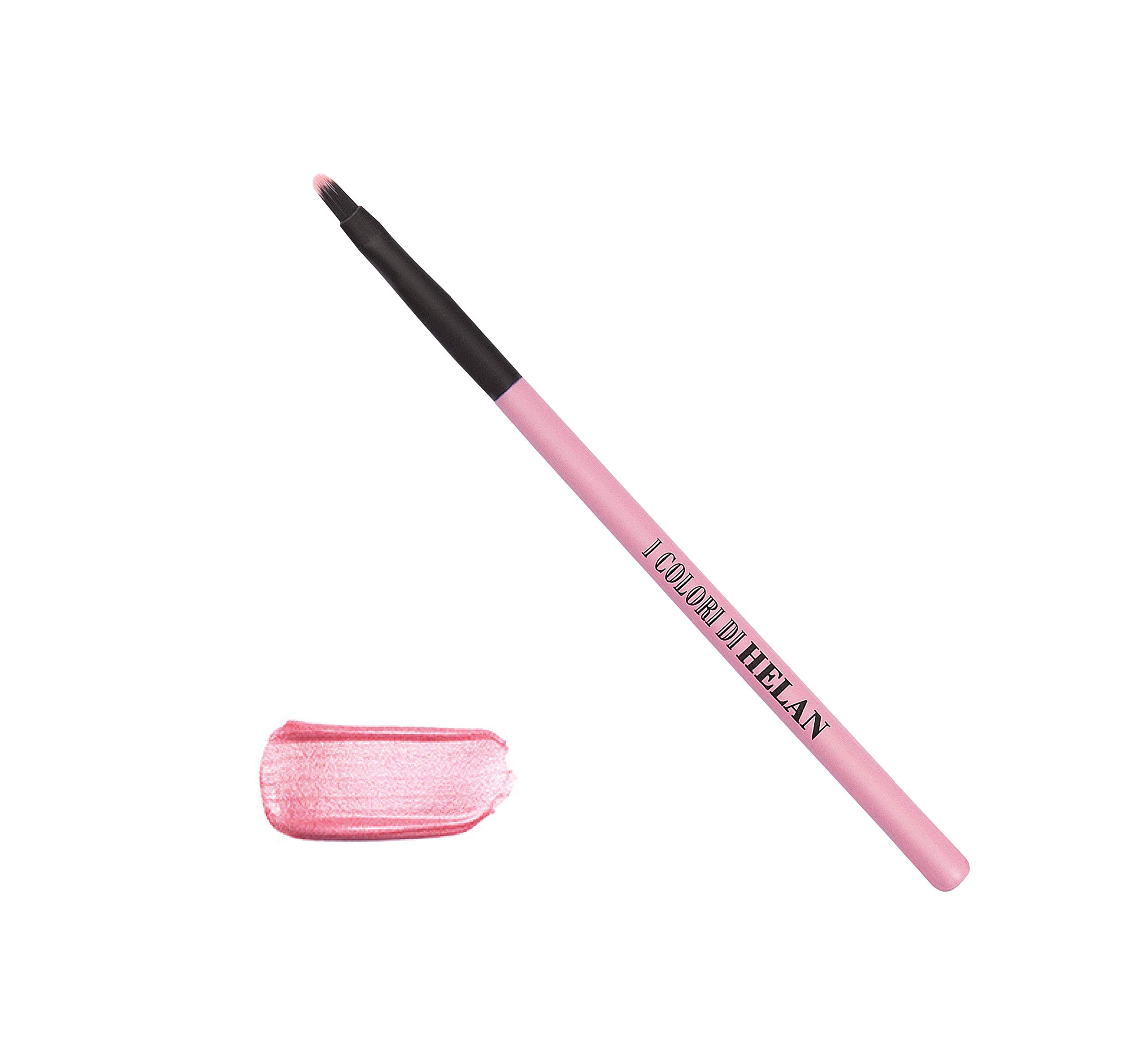 Helan I Colori - Makeup Lip Brush for Lipstick with Flat, Oval Shape and Short, Flexible Bristles - Professional Make Up Brushes for Blending, Shading, Highlighting - Made in Italy, Peonia