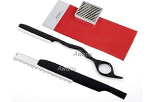 Hair Thinning Razar,Hair Styling Razor, Feather Styling Razor, Thinner Razar, Black + 11 Spare Thinning refills Hair cutting 