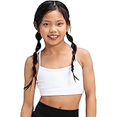 Stelle Girls Sports Bra Training Bra Spaghetti Strap Y Back Bra Yoga Crop Top for Teens Kids