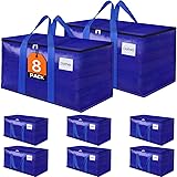 FabSpace 8 Pack Moving Storage Bags Heavy-Duty with