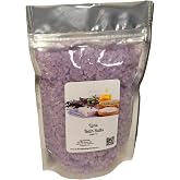 Bath Salts | 1lb Bag (16oz.) | Choose Your Scent | Epsom Salt | Sea Salt| Bathing | Body Care | Beauty | Relaxation | Spa | Pedicure | Manicure | Soak (Lilac)