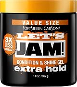 SoftSheen Lets Jam Extra Hold Hair Gel Conditioning Shine 397g 14oz view 1