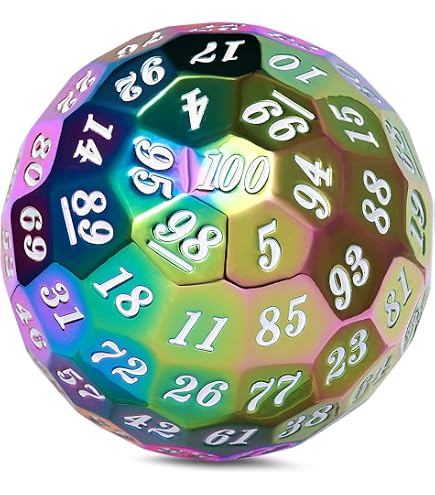 Set di 7 Dadi Lab Dice (Nenon Giallo Trasparente, Bianco) Dado Bonus