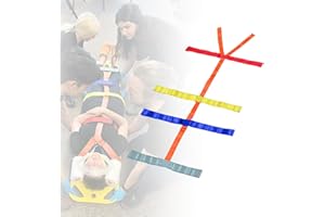 BAOZENP First Aid Spine Backboard Strap - Emergency Stretcher System Immobilization Belt for Rescue Supplies, 10 Reflective Colors