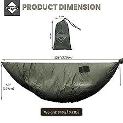 Onewind Premium Hammock Wind Sock, Hammock end Wind