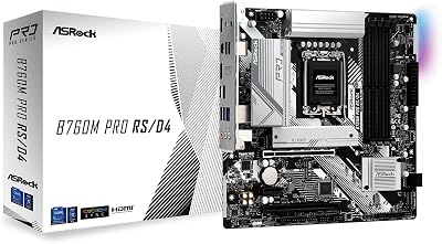 ASRock B760M PRO RS/D4 WIFI Intel 1700 Micro ATX DDR4 Wi-Fi 6E 2.5G LAN M.2