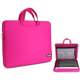 Protective Case for A4 Tracing LED Light Pad, Carrying Bag Travel Storage Case Pouch Cover with Pockets, for Laptop, Notebook, Most Tracing Light Table Pink