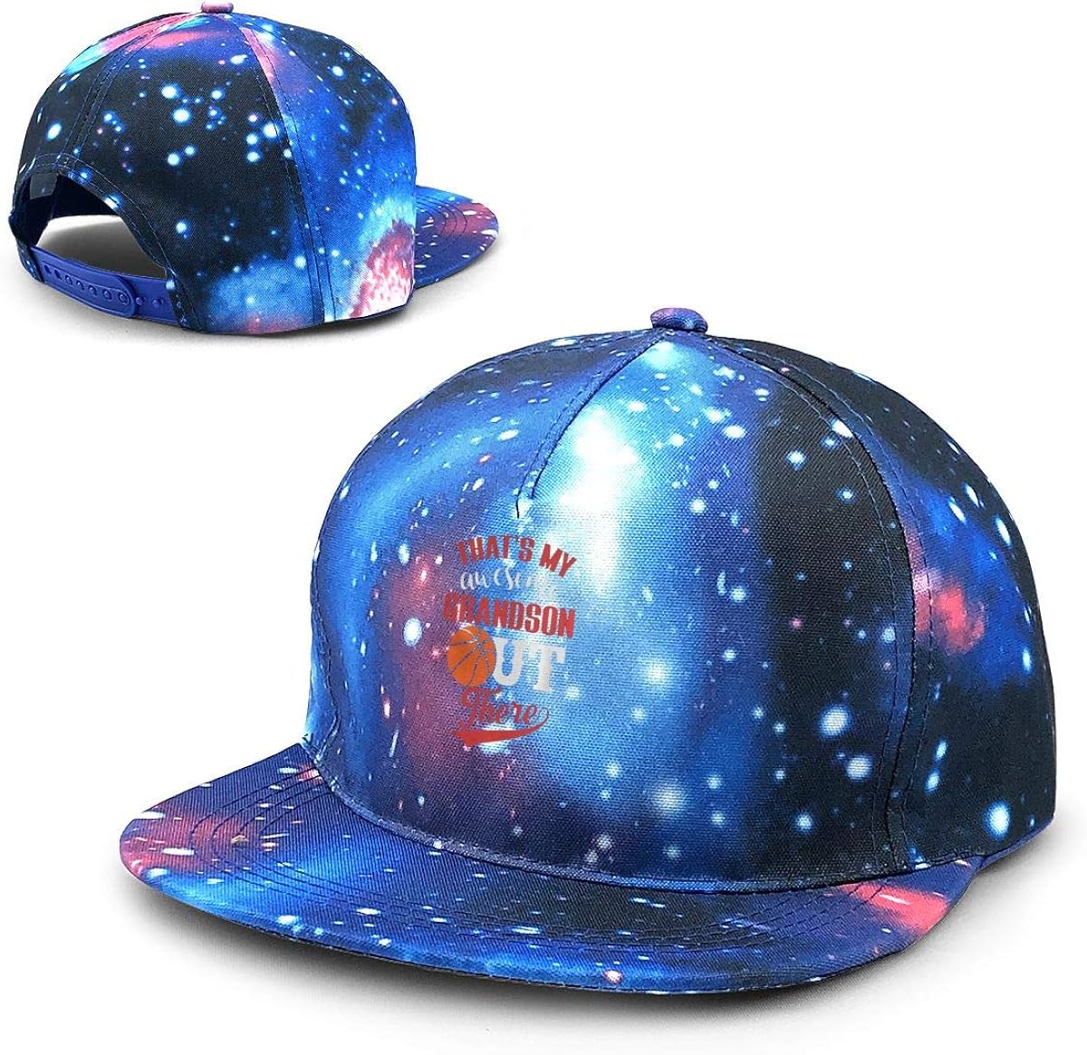 Dxqfb Thatâ€™s My Awesome Grandson Out There Basketball Starry Cap