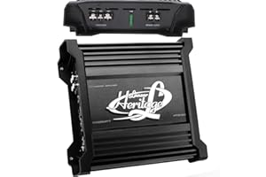 Mono-Block Mosfet Amplifier - 2 Ohm Stable, Heritage Series Amplifier,Low Pass Filter, Chrome RCA Inputs, Power Speaker Termi