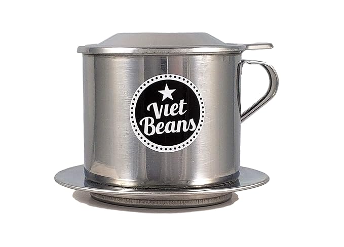 VietBeans Hello5 vietnamesischer Kaffeefilter Vietnam Cafe Phin - Kaffeesieb - Kaffeepresse - 1 Kaffeetasse - Wiederverwendba