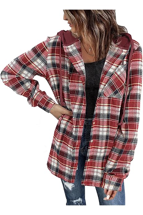BomDeals Women's Classic Plaid Cotton 