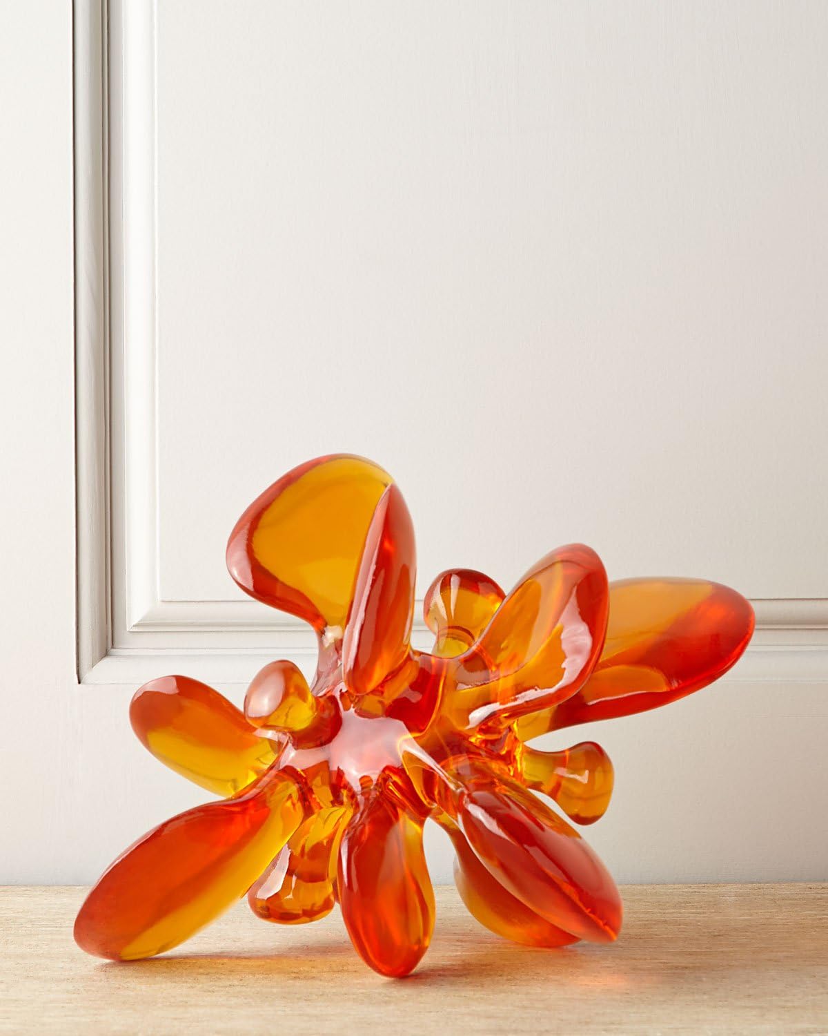 Jonathan Adler - Lucite Orange Amoeba Sculpture
