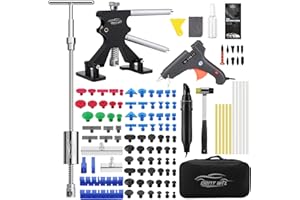 DentWiz Dent Puller Kit and PDR Tools for Auto Body Dent Removal, Paintless Dent Repair Kit and Fixing Car Dents with Slide Hammer Dent Lifter Auto Dent Puller Car Body Repair Tools Dent Remover Kit