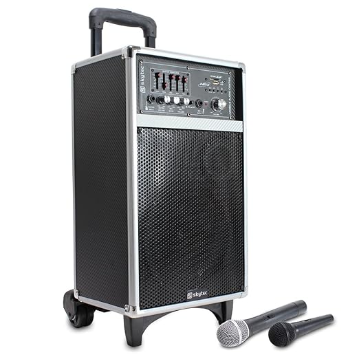 Skytec 8" Active Portable PA Speaker System 80W Amazon.co.uk Electronics