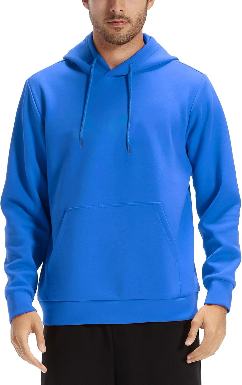 CASEI Solid Hoodies for Men Athletic Pullover Hoodie Lightweight Sweatshirt with Pockets at  Men’s Clothing store