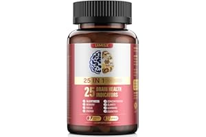 UIMISX Brain Supplement for Mental Alertness, Memory, Focus & Energy, Alpha GPC, Huperzine-A, L-Tyrosine, Phosphatidylserine, Vitamins B6 B12, High Absorption, 90 Capsules