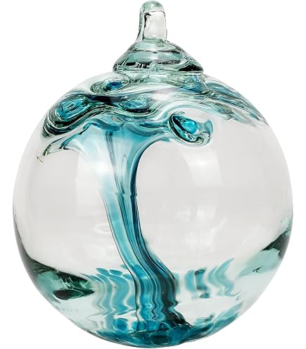 Boule De Sorcière En Verre Soufflé à La Main EUSTUMA - Décoration Intérieure Et Extérieure 10cm