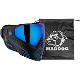 Maddog Dye i5 Thermal Anti-Fog Paintball Airsoft Mask Goggle System Combo with Microfiber Bag | Safety Certified Protection