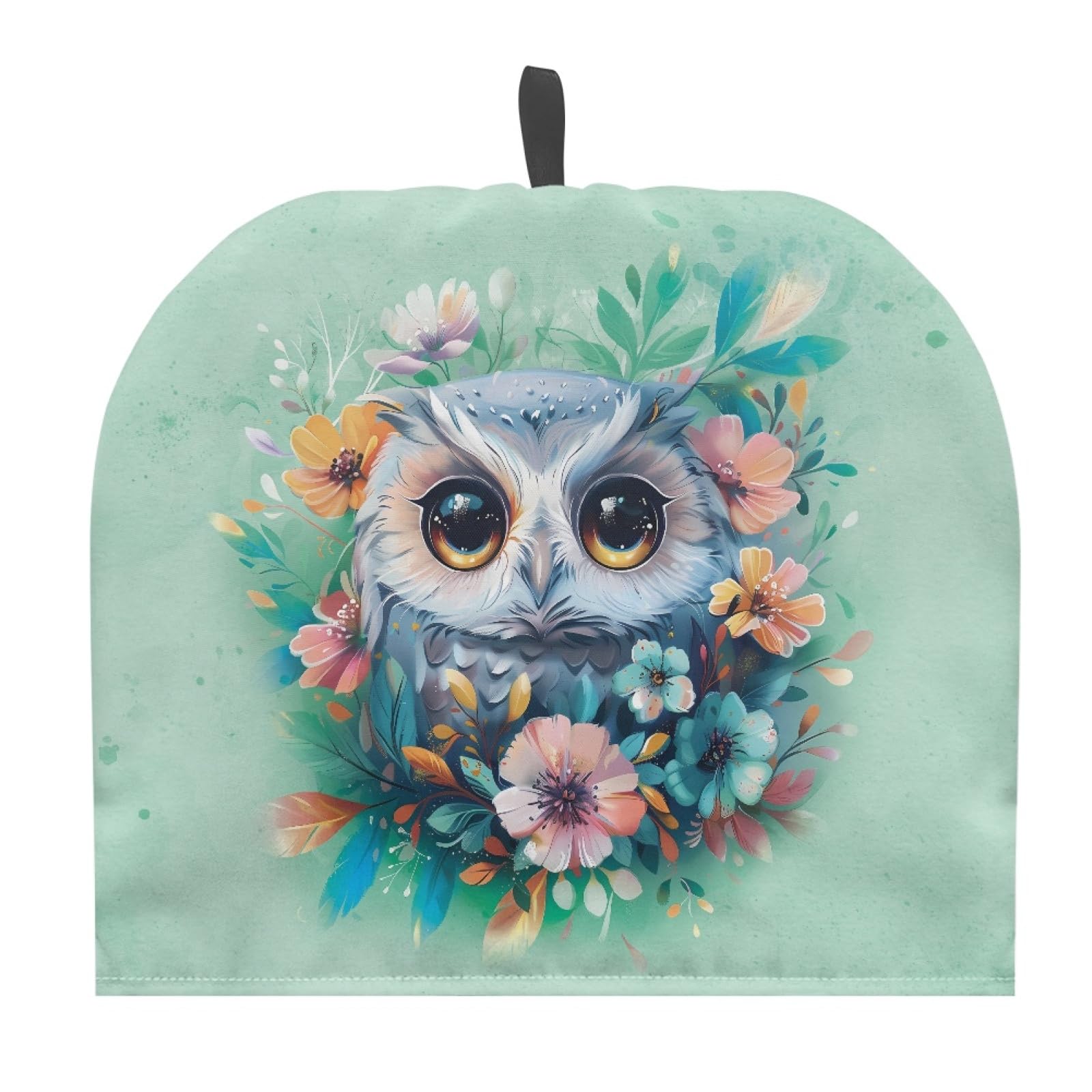 Coloranimal Cute Owl Cartoon Teapot Cozy Cover Insulated Tea Pot Dust Cover with Top Handle Tea Cozy for Teapot Medium Coffee Pot Protector Insulated Teapot for Keeping Warm — image 1