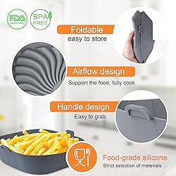 SIUDANGKA Air Fryer Silicone Liners for 2 to 3 Qt