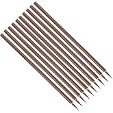 PATIKIL Chinese Calligraphy Brush, 10 Pcs Traditional Writing Watercolor Brush Ink Pen for Drawing, Painting, Writing, Art Supplies, Brown