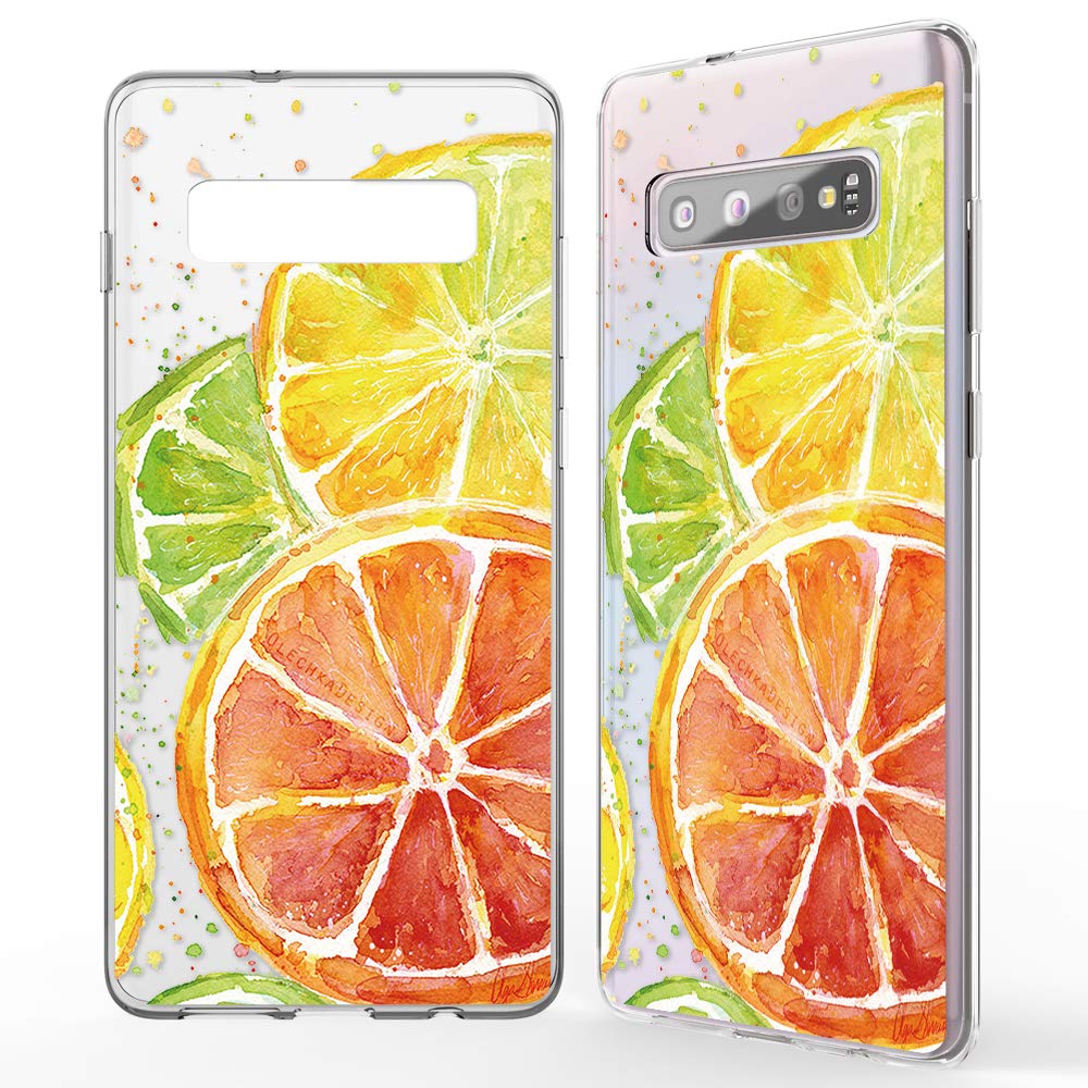 NALIA Pattern Case compatible with Samsung Galaxy S10, Ultra-Thin Silicone Motif Design Phone Cover Protector Soft Skin, Slim Shockproof Gel Bumper Protective Anti-Choc Backcover, Designs:Fruit
