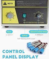 CGOLDENWALL Lab Centrifuge 4000rpm 12x20ml 2325xg Timer Hospital Biological view 4