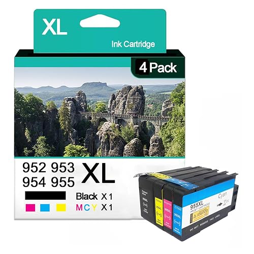 Ink Cartridges 955XL 953 954 952 Compatible for HP OfficeJet Pro 7740 ...