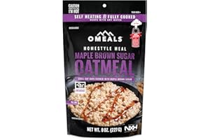 OMEALS Maple Brown Sugar Oatmeal MRE-Extended Shelf Life-Fully Cooked w/Heater-Perfect for Outdoor Enthusiasts, Travelers, Emergency Supplies-USA Made