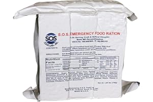 SOS FOOD LABS, INC. S.O.S. Rations Emergency 3600 Calorie Food Bar - 3 Day / 72 Hour Package with 5 Year Shelf Life 2 PK