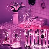 cshare Pink Fairy Lights 50 LEDs 5m Battery Powered for Girls Bedroom view 7