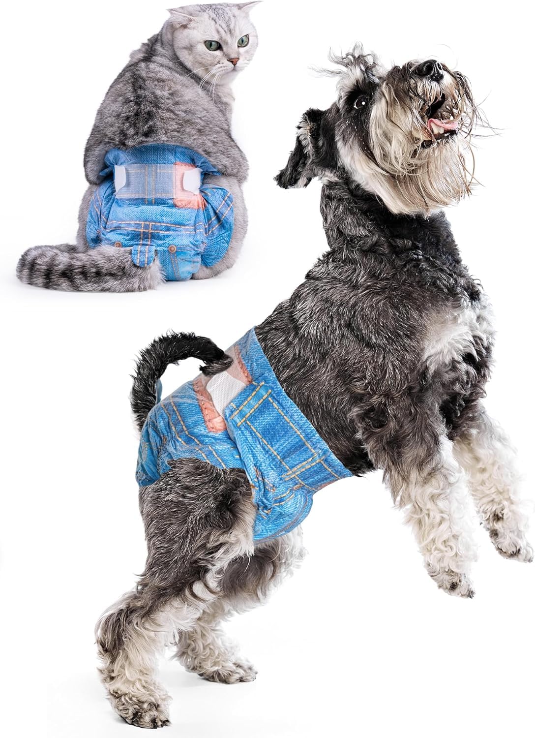 Photo 1 of Pet Soft Dog Diapers Female, Disposable Dog Diapers, Cat Diaper for Female Cats, Puppy Diaper 16pcs Medium