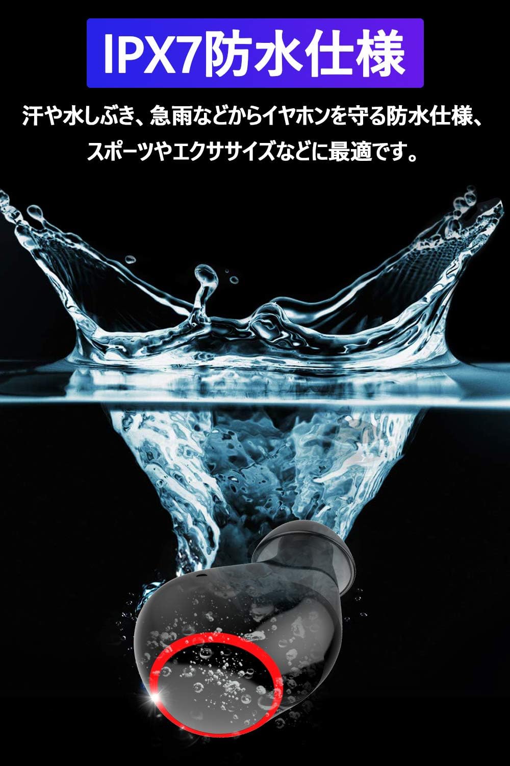 Amazon Co Jp 第3世代進化版bluetooth5 0 Edr搭載3500mah充電ケースledディスプレイ Bluetoothイヤホンワイヤレスイヤホンipx7防水電池残量インジケーター付きhi Fi c対応ブルートゥース イヤホン ハンズフリー通話cvc8 0ノイズキャンセリング対応iphone