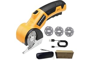 Fnulrzmt Cordless Electric Scissors | Cardboard Cutter with Safety Lock, Rechargeable via Type-C, Lightweight Design for Card