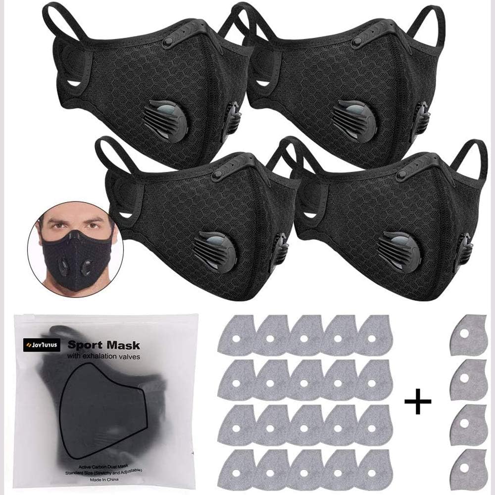 MAZI Anti-pollution bicycle veil, suitable for dustproof, washable, sports, outdoor, with 24 pieces of activated carbon filter