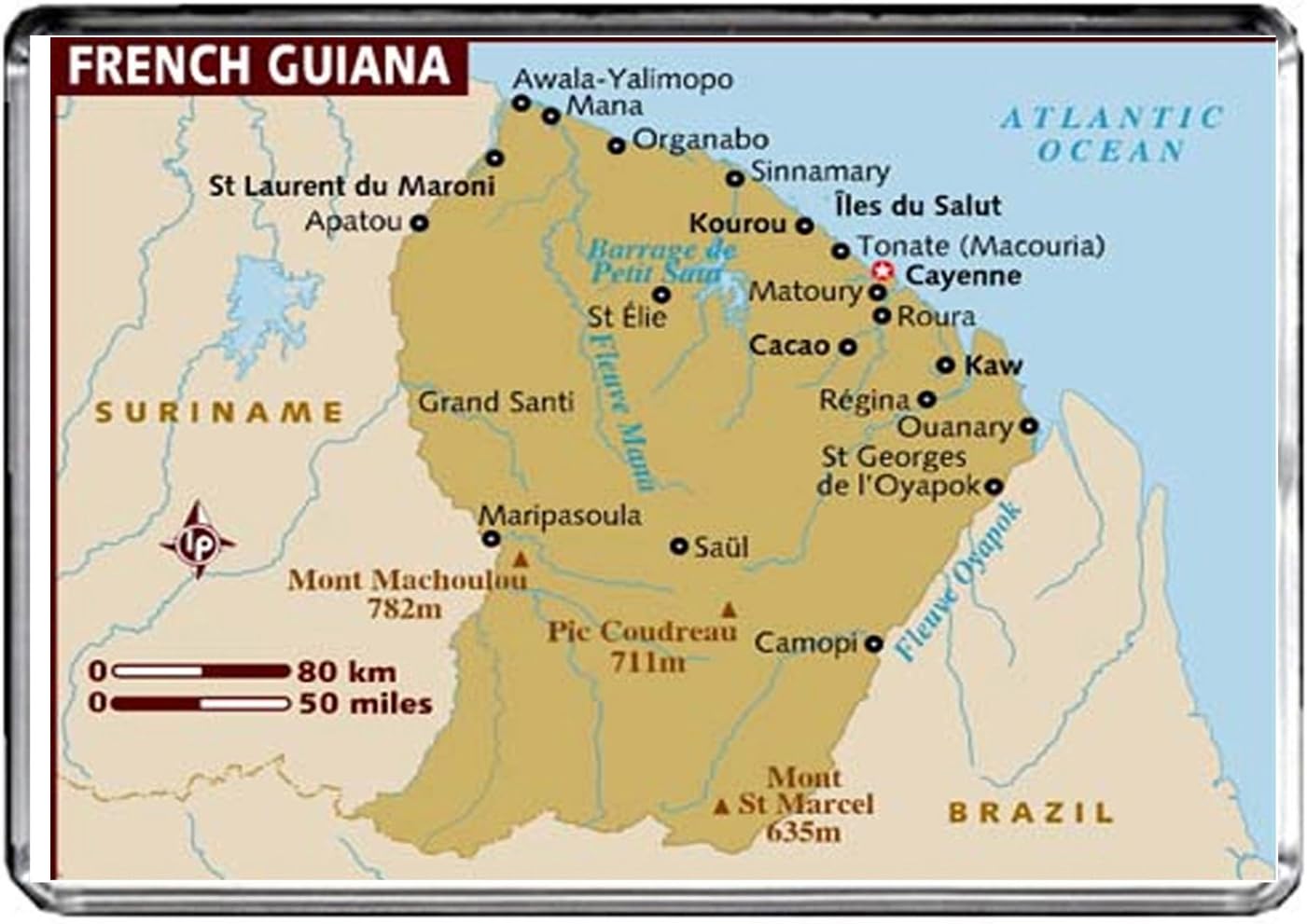 Lfc M071 Carte Daimant De Frigo Guyane Francaise Guyane Francaise Aimant De Refrigerateur De Guyane Ameublement Et Decoration Decoration De La Maison Dwteam In