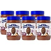 Peanut Butter &amp; Co. Dark Chocolatey Dreams Peanut Butter, 16 oz (6 Pack) | Non-GMO Project Verified, Gluten Free, Kosher, 6g Protein, Dark Chocolate Peanut Butter, Dessert Spread, USA-Grown, No HFCS