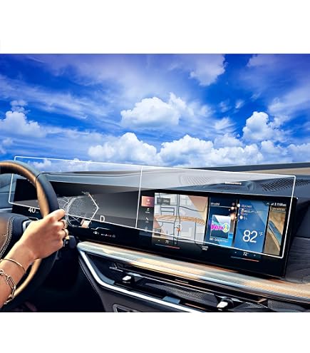 SXCY Displayschutzfolie Für 2024/2025 BMW X5/X6/X7 – 9H Gehärtetes Glas Für 14,9" Navi & 12,3" Kombiinstrument. Kratzfest & Einfach Anzubringen!