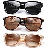 kunchu Polarized Sunglasses Womens Trendy Classic Retro Womens Sunglasses Men Driving Sun Glasses UV Protection