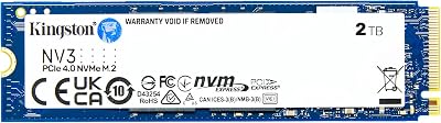 Kingston NV3 NVMe PCIe 4.0 2TB M.2 2280-SNV3S/2000G SSD